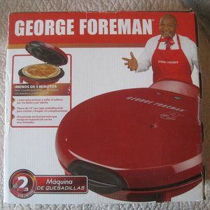 GEORGE FOREMAN ELECTRIC QUESADILLA MAKER RED
